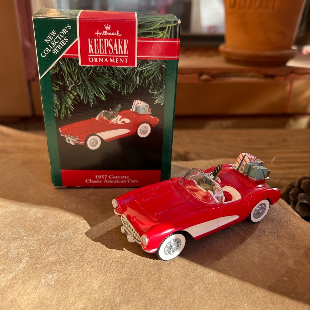 Hallmark Keepsake Rare Ornament 1957 Red Corvette New in Box